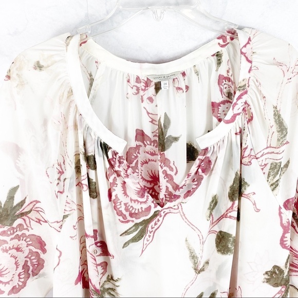 [Lucky Brand]  Floral Loose Blouse - Picture 4 of 8